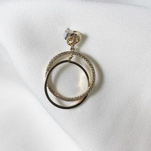 Gold plated sterling silver drop earrings